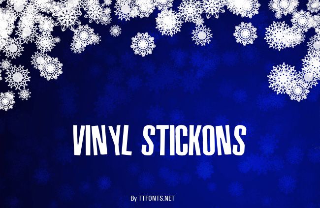 Vinyl Stickons example
